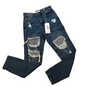 NWT, Skinny Fries Denim Mom Jeans, Sz 0